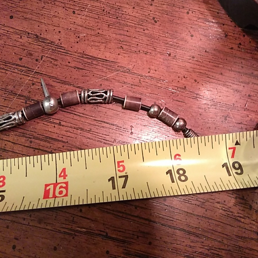 Vintage 90s Metal Spike Necklace (Unisex) - Picture 4 of 8